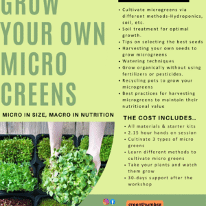 Grow Your Own Microgreens Workshop