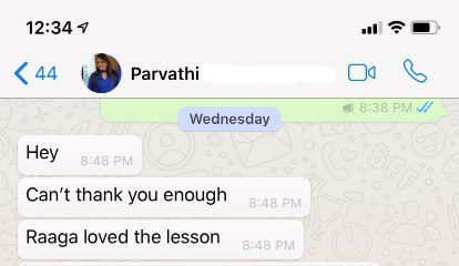 Review - Parvathi Raaga -1